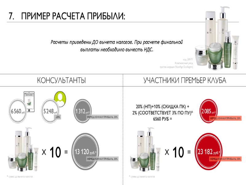 Расчеты приведены ДО вычета налогов. При расчете финальной выплаты необходимо вычесть НДС.